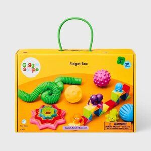 Fidget Box - : Multicolored Fidget Spinners, Plastic  Silicone,21 Pieces,Ages 3+